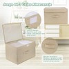 Homsorout Pack of 2 Storage Boxes with Lid, Foldable Storage