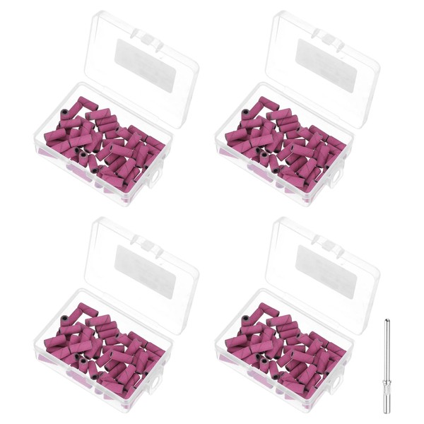 HARFINGTON 200pcs Sanding Bands for Nail Drill, 240 Grit Small