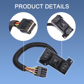 RADHLBNIU Power Seat Switch Tilt Control Left Driver Seat for 1993-2014 Ford(E-150/250/350),2004-2009 F-150,1999-2010 (F-250/350/450/550 SupperDuty),2001-2004(F-650/750), Replaces# F65Z-14A701-AA