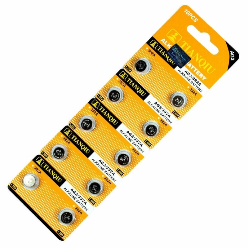 Battery 10 Pack *2027 AG3 LR41H 392H LR376 CX42 1.5V