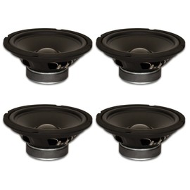 Goldwood Sound, Inc. Stage Subwoofer, Rubber Surround 8" Woofers 190 Watts Each 8ohm Replacement 4 Speaker Set (GW-8028-4)