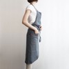 Lino e Lina Apron, Full Apron, Manon A411, Abyss Blue,