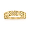 Canaria 10kt Yellow Gold Panther-Link Ring. Size 5
