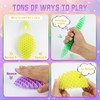 Fidget Worm Toy for Adults, 3pcs Popping Worm Stretchy Toys,