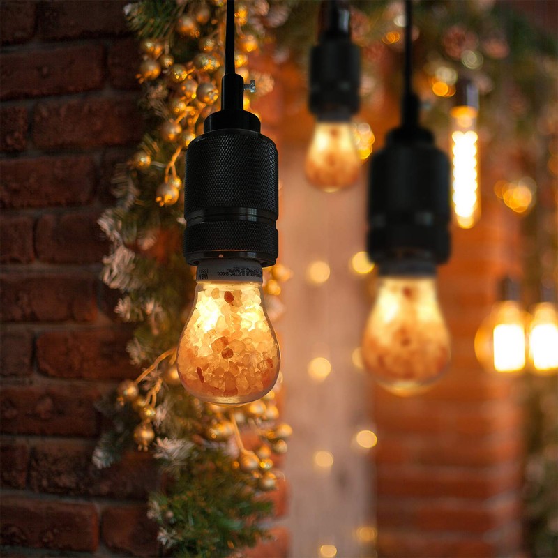 Himalayan Glow Himalayan Salt Light Bulb, Warm Amber Glow, Dimmable