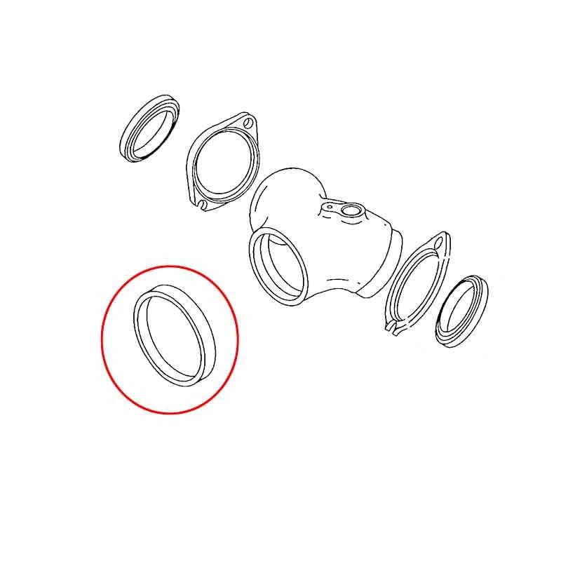 Cab Manifold Gasket Rubber 40mm Harley CV Cab OEM 27002-89