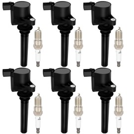 ECCPP DG500 6 ignition coils with 6 iridium Spark Plugs for ford for Mazda for Mercury 500 Freestyle for Mariner Taurus Escape Tribute Sable Montego DG513 DG500 FD502