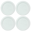 Pyrex 7202-PC 1-Cup White Round Plastic Food Storage Replacement Lids