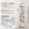 ELYKEN Corner Shower Caddy Standing, 4 Tier Rustproof Metal Shower