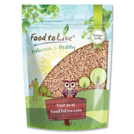 Food to Live Pearled Farro Grain, 3 Pounds - Italian Whole Grain, Good Source of Dietary Fiber, Protein and Iron, Mediterranean diet, Salads, Soups, Kosher, Vegan, Bulk