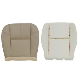 Priprilod Tan Driver Side Bottom Replacement Seat Cover & Foam Cushion Compatible with Silverado Sierra Tahoe Suburban Avalanche Yukon Yukon XL 2007 2008 2009 2010 2011 2012 2013 2014