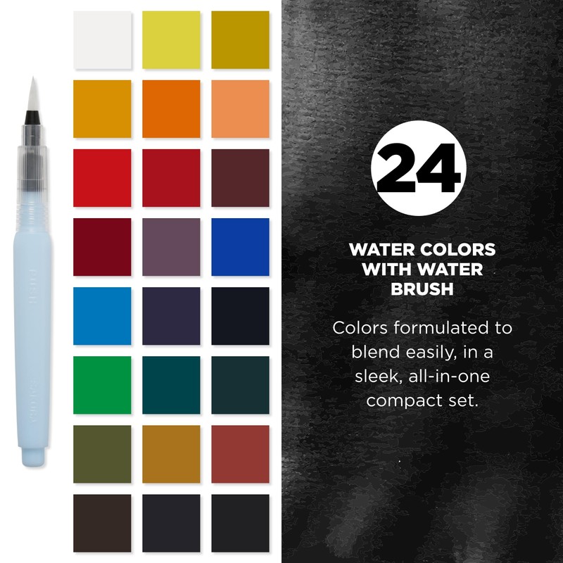 KOI Watercolors Field Box Set of 24 Colors