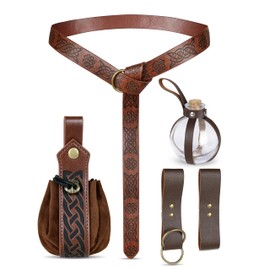 CICOCI Renaissance Accessories Viking Steampunk Medieval Women Renaissance Costume Belt Skirt Hikes Bottle Coin Purse