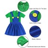 ChouGlow Mario and Luigi Costume Adult/Children (Adult-Women-Green, S)
