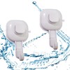DINGFENG Bathroom Suction Hook 2 Packs, Suction Hook, Plastic Hooks,