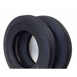 DEESTONE Two 4.00-12 Rib Tractor Tires with Tubes 400-12 Three Rib