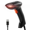 JRHC 2D Wired Cord Scanner, USB Wired QR Cord, 1