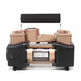 Double Cylinder Tire Inflator, 150 Psi 12V Portable Car Air Compressor 55 L/Min Double Cylinders Air Pump Auto Tyre Pump for Car Tires, Motorcycles, Bicycles, Balls