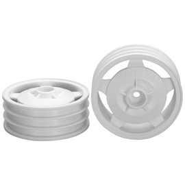 Tamiya Hop-Up Options No.2044 OP.2044 2WD Buggy Front Star Dish Wheel (Hex Hub) White 22044