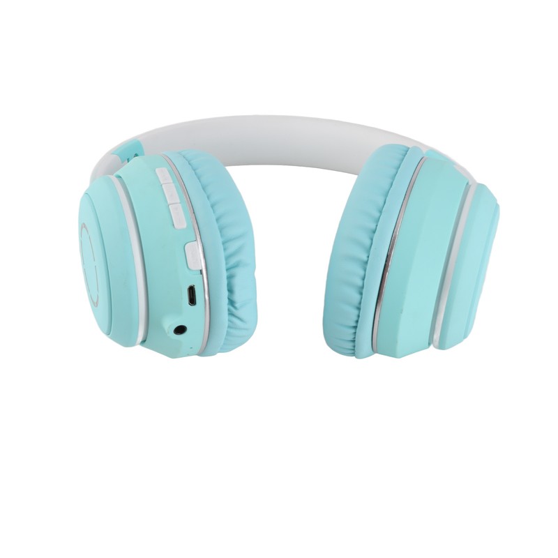 Bluetooth Headphone Heavy Bass Noise Cancelling Foldable Gradient Color Wireless