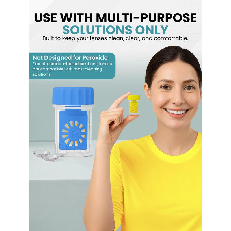 Color Contact Lens Barrel Cases, Contact Lens Washer Cleaner Contact