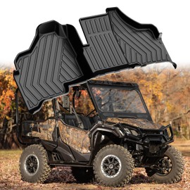 Floor Mats for Pioneer 1000 2016-2025: DISUTOGO All Weather Floor Liners Compatible with Honda Pioneer 1000 3P 5P 6P