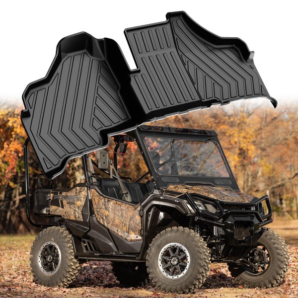 Floor Mats for Pioneer 1000 2016-2025: DISUTOGO All Weather Floor