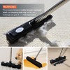 Timnbo Rubber Broom with Squeegee for Pet Hair Removal Long