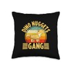 Dino Nugget Pilow Gang Dino-Chicken Nugget Lover Throw Pillow