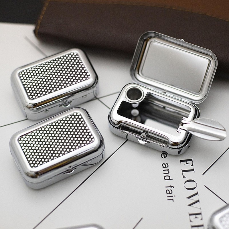 VOVCIG Upgrade Portable Pocket Ashtray Windproof Ashtray with Lid Stainless