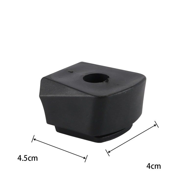 Enwye 2Pcs Black Universal Skate Brake Pads Durable Replacement Parts