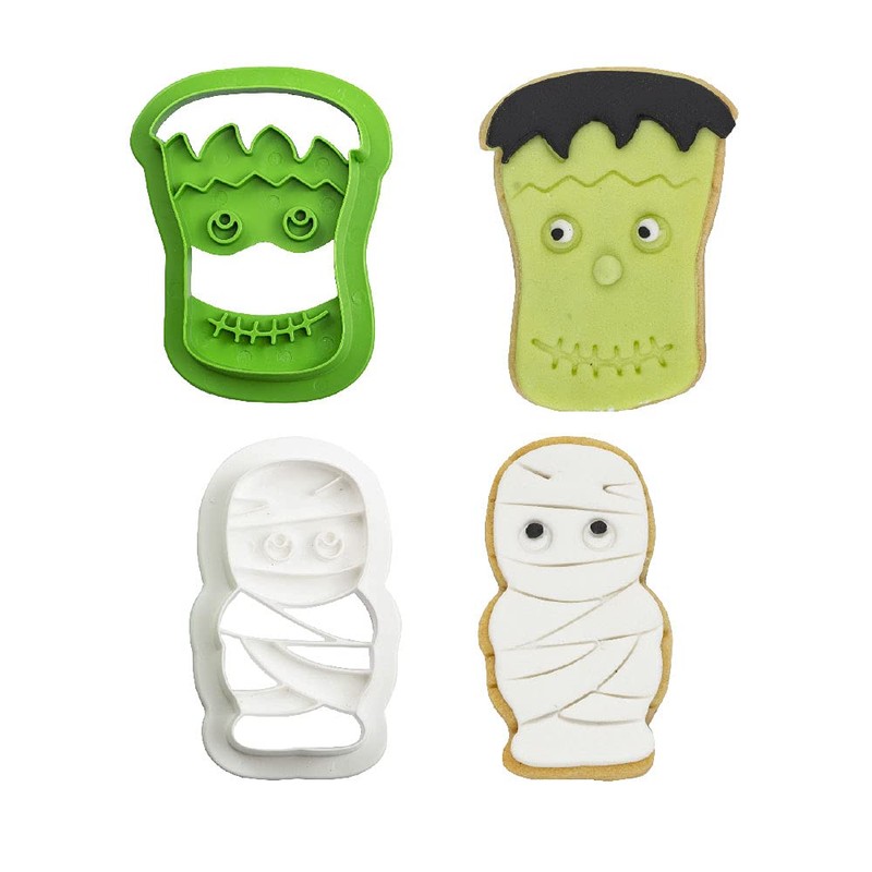 Decora 0255092 Monsters Plastic Cookie Cutters Ideal Set for Sugar