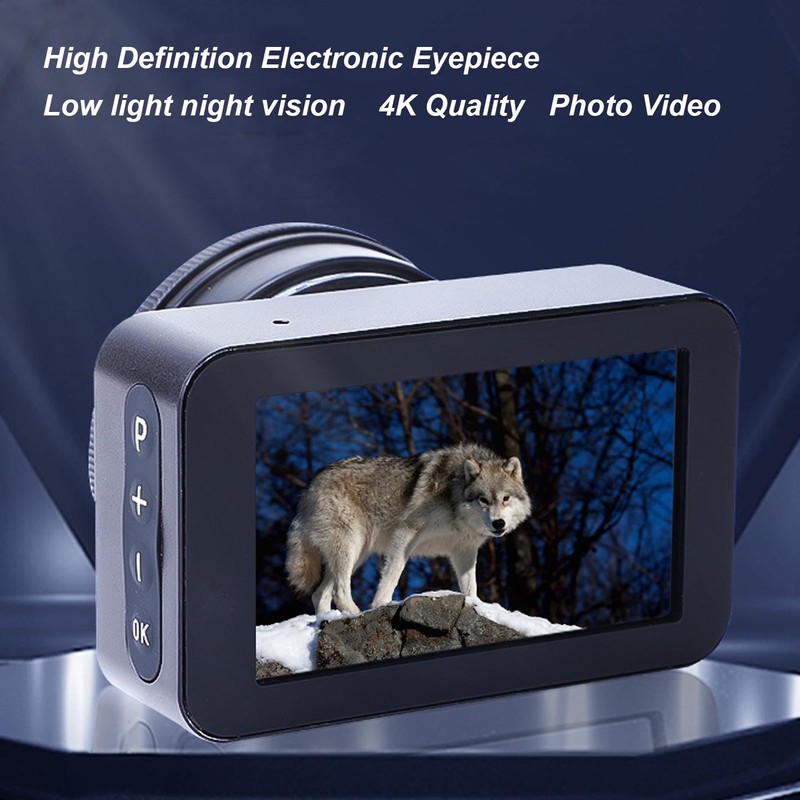 Telescope Electronic Eyepiece 4K with 3" Color Display for 22mm-46mm