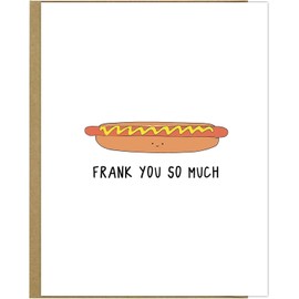 rockdoodles Frank You So Much Funny Thank You Card, Funny Thankful Greeting Cards for Husband or Wife - Punny Goodbye Two Week Notice Appreciation & Thanks Cards For Coworkers and Boss from Employee