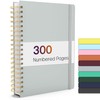 Forvencer Lined Spiral Journal Notebook with 300 Numbered Pages, B5
