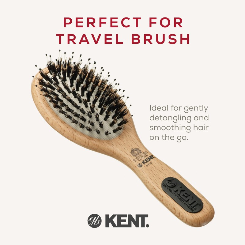 Kent Brushes PF02 Perfect for Smoothing Small Cushion Brush, Wood