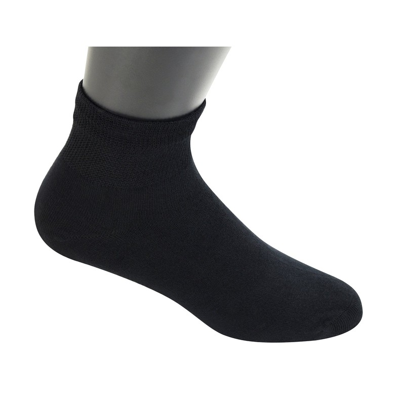 Yomandamor 6 Pairs Men's Bamboo Seamless Non-binding Ankle Socks, 10-13