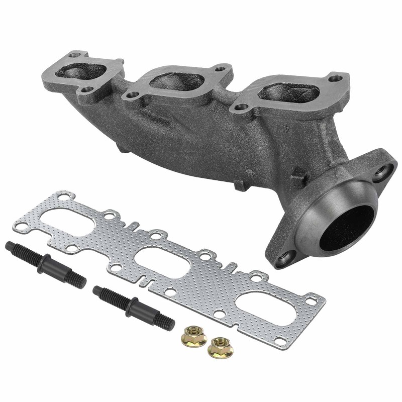 A-Premium Left Engine Exhaust Manifold Kit W/Gasket & Studs &