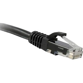 ENET 1ft CAT6 Black Snagless Molded Boot Unshielded (UTP) Gigabit Network Patch Cable 1' RJ-45 Male - RJ-45 Male