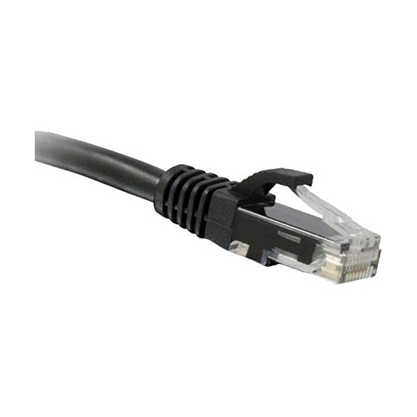 ENET 1ft CAT6 Black Snagless Molded Boot Unshielded (UTP) Gigabit