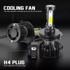 CHUSYYRAY H4 9003 LED Headlights High Low Beam Bulb 90W
