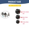 Motorcycle Bolt Covers Engine Bolt Head Toppers Caps Kit for