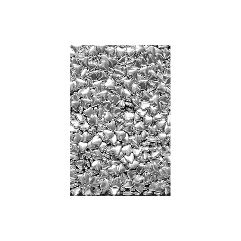 SPRINKLY - Tablet Hearts - Metallic Silver - 25g