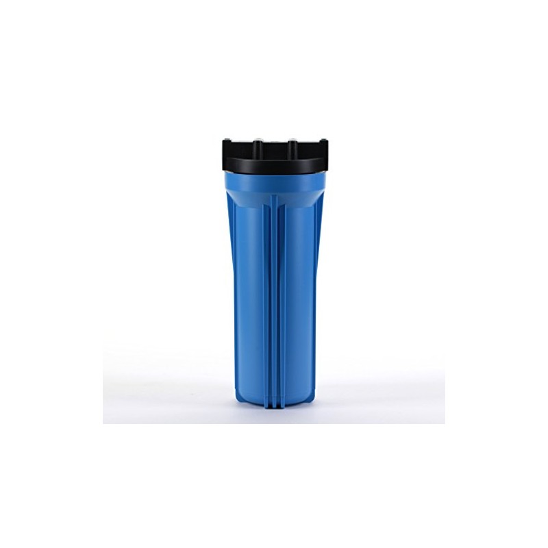 Hydronix HF3-10BLBK34 10" Blue Housing with Black Rib Cap, 3/4"