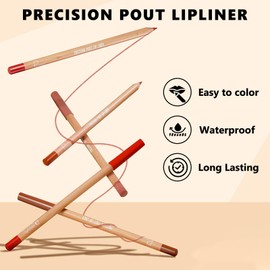 12 Colors Matte Lip Liner Set,Smudge Proof,Waterproof & Long Lasting Lip Pencil Kit,High Pigmented Nude to Dark Colors For Women Daily Makeup,Professional Makeup Gift (set 2, one size)