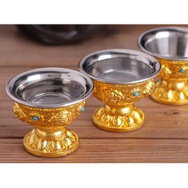 Eight Auspicious Cup Water Cup Good Luck Feng Shui Water Cup of Good Luck Water Cup Copper Cup Copper Brass Brass Lucky Figurine Dragon God Shelf Dragon Cup Dragon Lucky Lucky Goods Feng Shui Goods Money Up Goods Feng Shui Miscellaneous Goods (1 Piece)