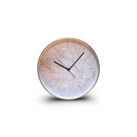 Bargain Lovers Marble Effect Wall Clock - Modern Clock - Designer Clock - Kitchen Clock - Living Room Clock - Office Clock - Easy to Read Dial - Contemporary Design - 30cm
