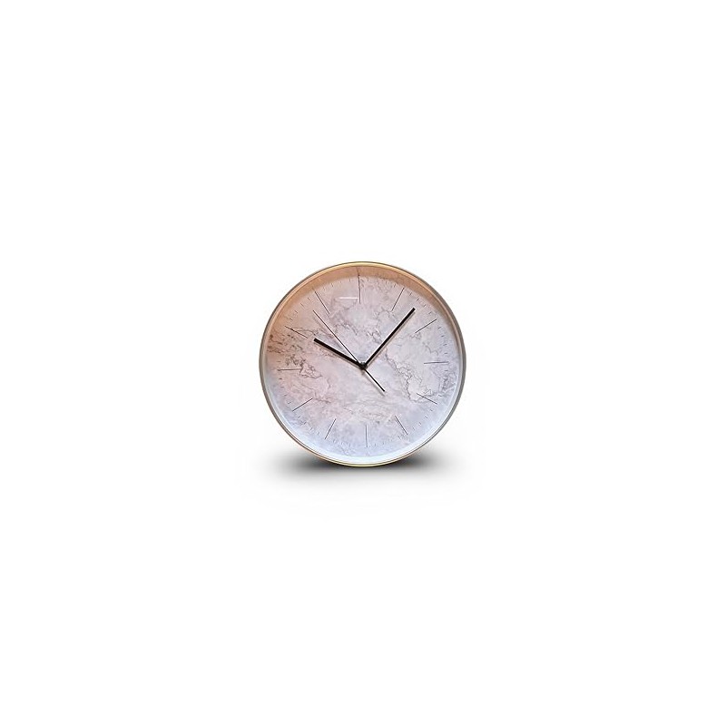 Bargain Lovers Marble Effect Wall Clock - Modern Clock -