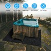 Grefinity 100" x 100" Hot Tub Mat, Outdoor Indoor Inflatable