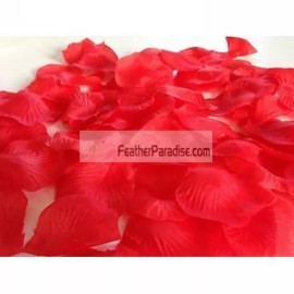 Feather Paradise Red Artificial Silk Rose Petals/ Wedding Petals  -100pcs (GA, USA)